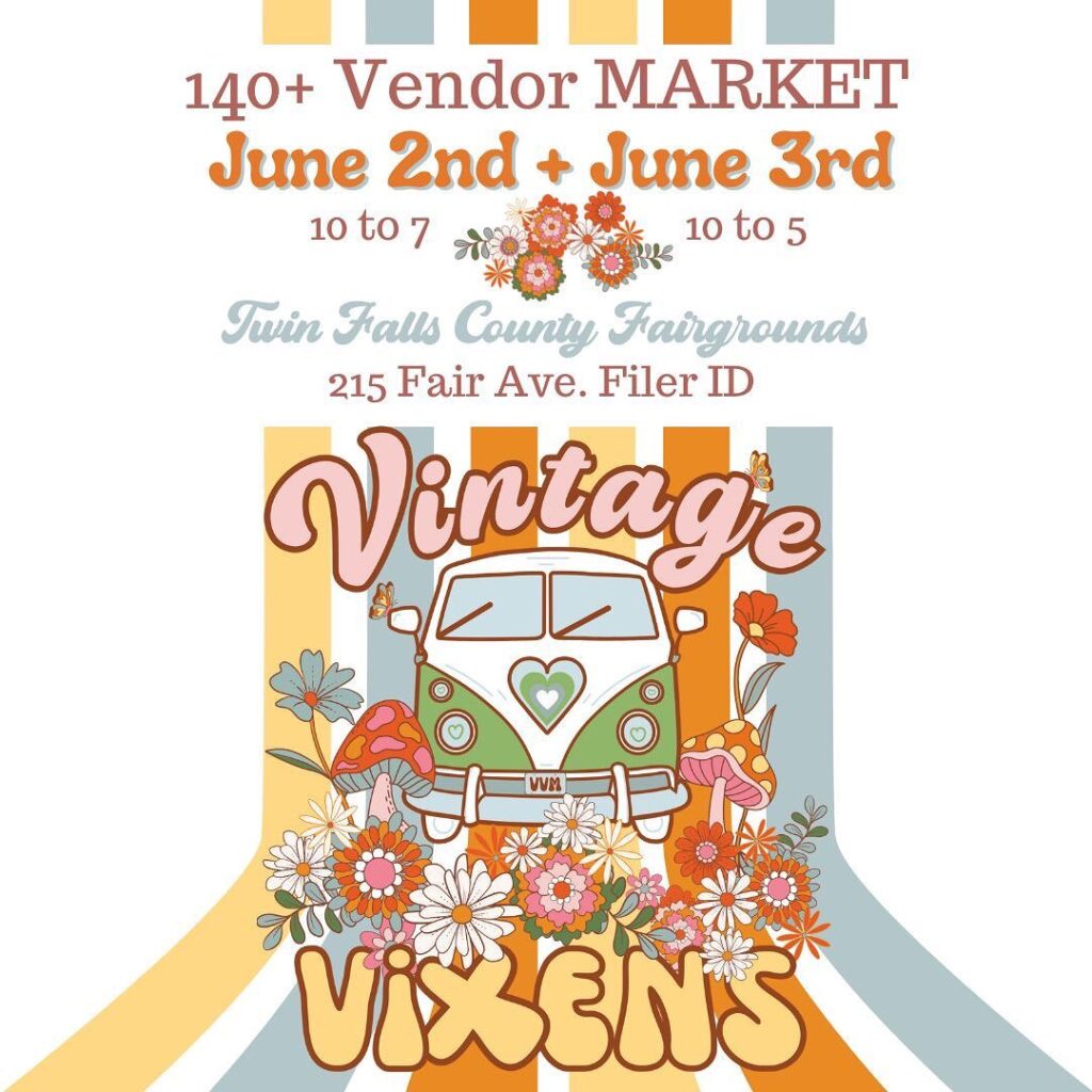 A poster for the vintage market in fair ave.