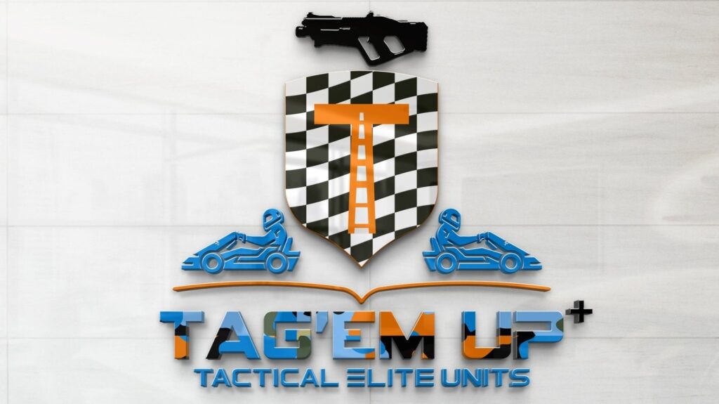 A picture of the tag ' em up logo.